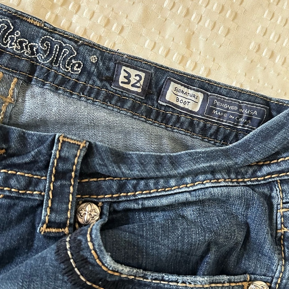 Miss Me Dark Blue Boot Cut Women's Jeans - Picture 4 of 8